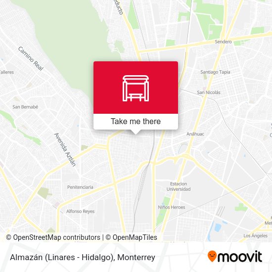 Mapa de Almazán (Linares - Hidalgo)