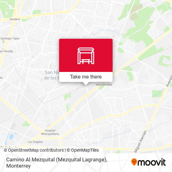 Mapa de Camino Al Mezquital (Mezquital Lagrange)
