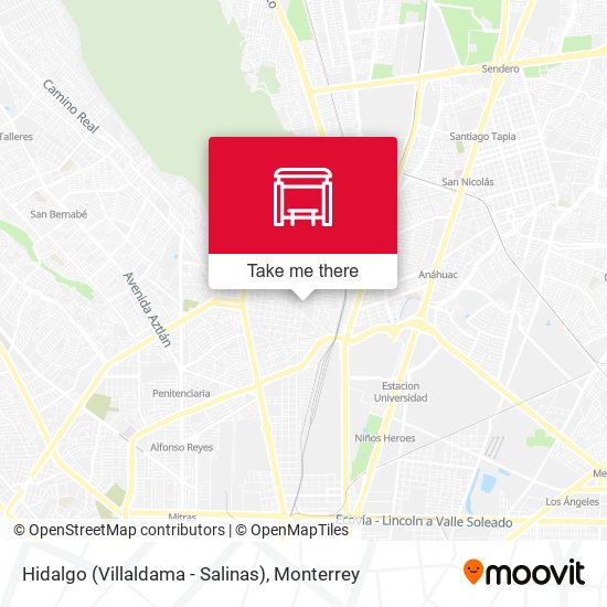 Mapa de Hidalgo (Villaldama - Salinas)