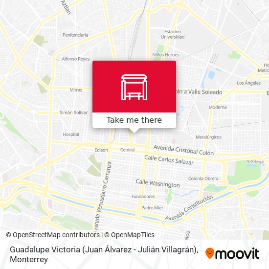 Guadalupe Victoria (Juan Álvarez - Julián Villagrán) map