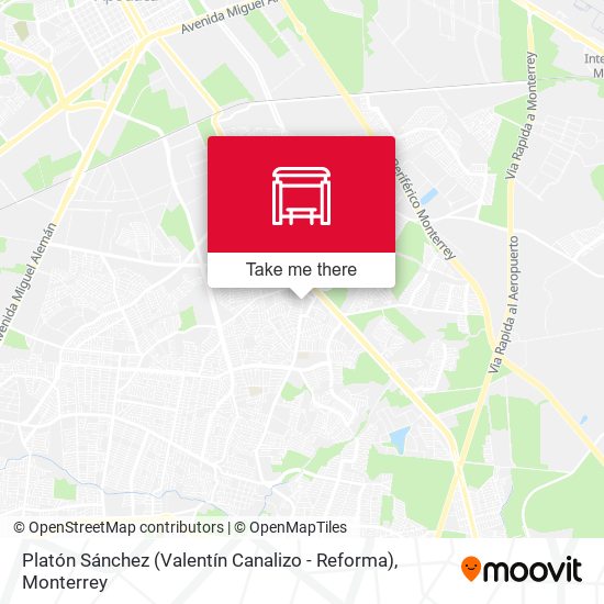 Mapa de Platón Sánchez (Valentín Canalizo - Reforma)