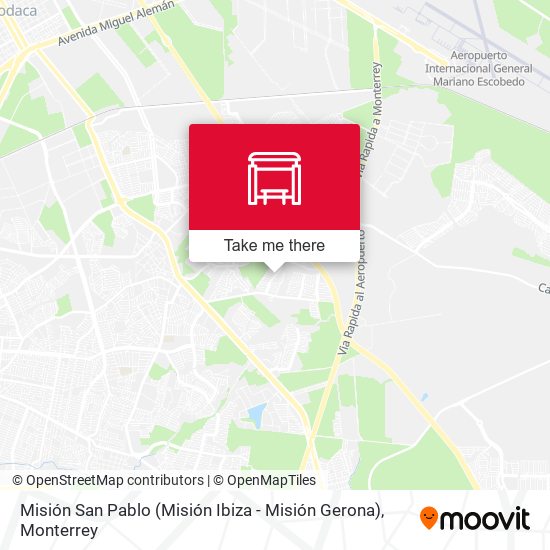 Misión San Pablo (Misión Ibiza - Misión Gerona) map