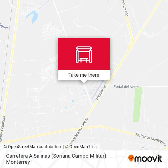Carretera A Salinas (Soriana Campo Militar) map