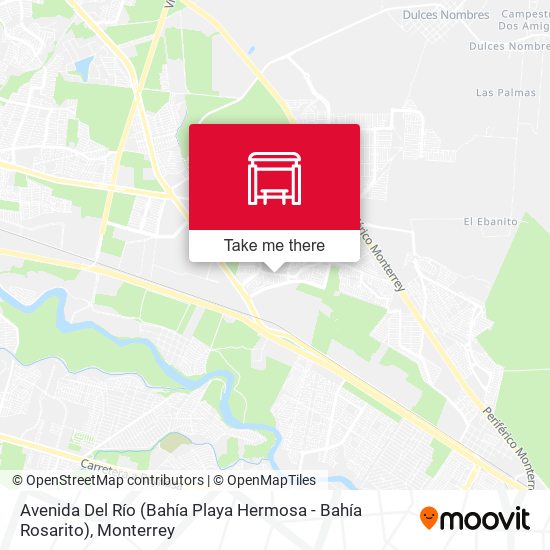 Avenida Del Río (Bahía Playa Hermosa - Bahía Rosarito) map
