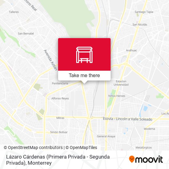 Lázaro Cárdenas (Primera Privada - Segunda Privada) map