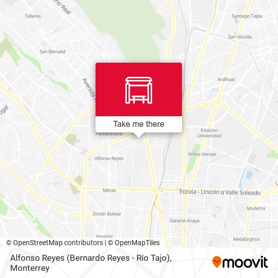 Alfonso Reyes (Bernardo Reyes - Río Tajo) map