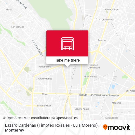 Lázaro Cárdenas (Timoteo Rosales - Luis Moreno) map