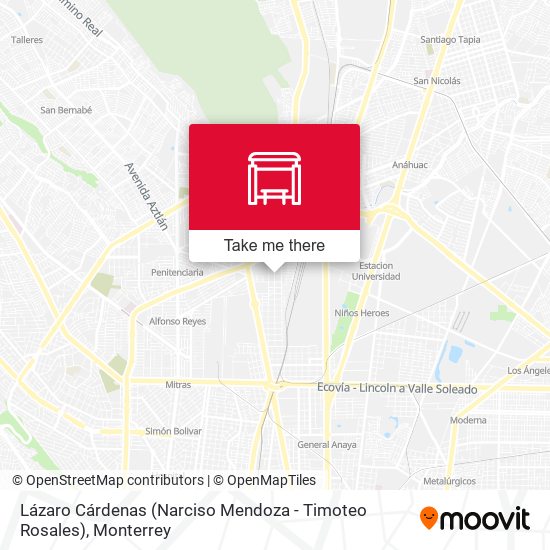 Mapa de Lázaro Cárdenas (Narciso Mendoza - Timoteo Rosales)