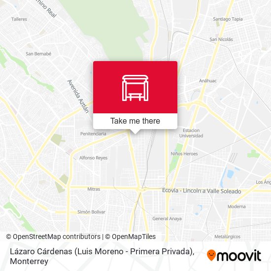 Lázaro Cárdenas (Luis Moreno - Primera Privada) map