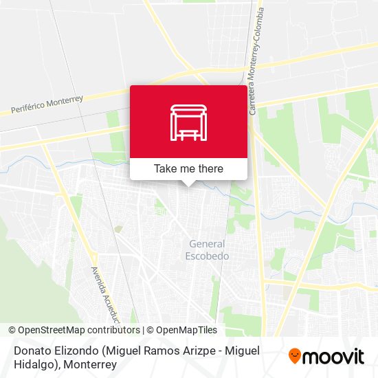 Donato Elizondo (Miguel Ramos Arizpe - Miguel Hidalgo) map
