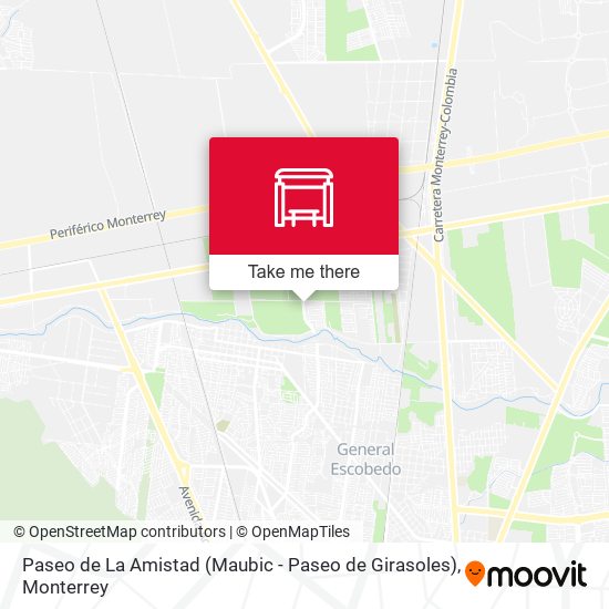 Paseo de La Amistad (Maubic - Paseo de Girasoles) map