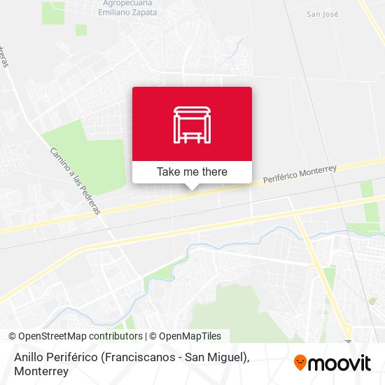 Mapa de Anillo Periférico (Franciscanos - San Miguel)