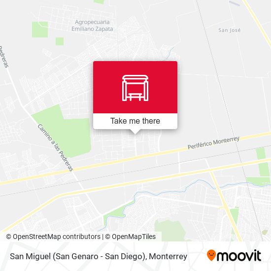 Mapa de San Miguel (San Genaro - San Diego)