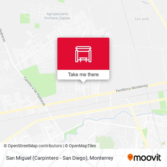 San Miguel (Carpintero - San Diego) map