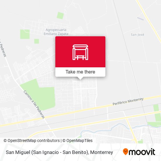 Mapa de San Miguel (San Ignacio - San Benito)