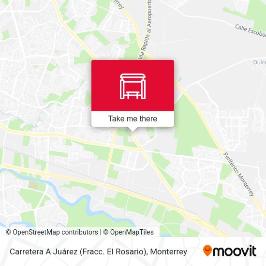 Mapa de Carretera A Juárez (Fracc. El Rosario)