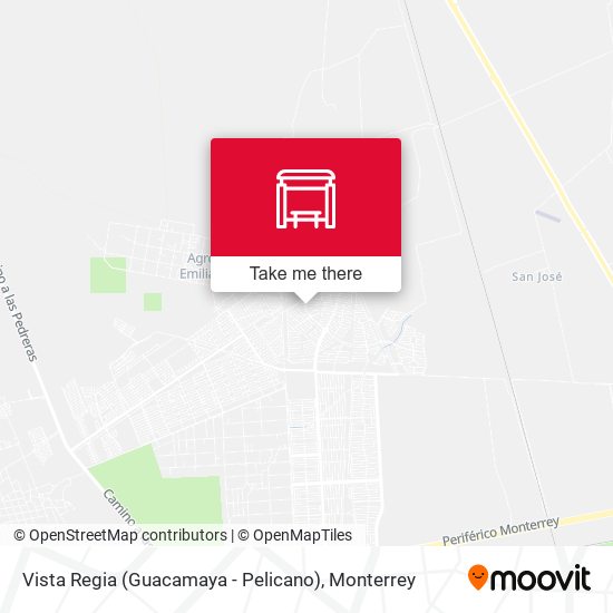 Mapa de Vista Regia (Guacamaya - Pelicano)