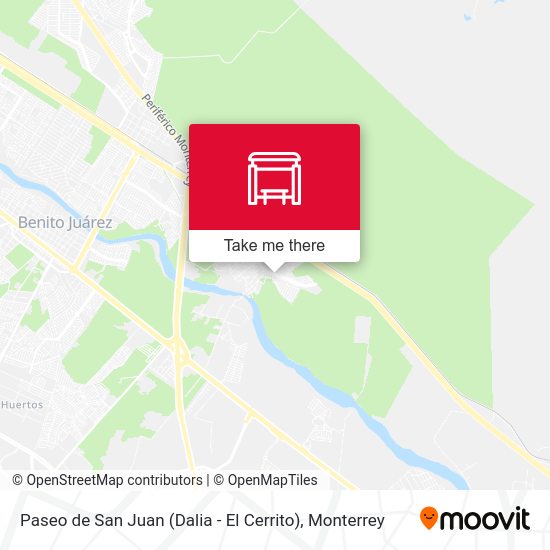 Paseo de San Juan (Dalia - El Cerrito) map