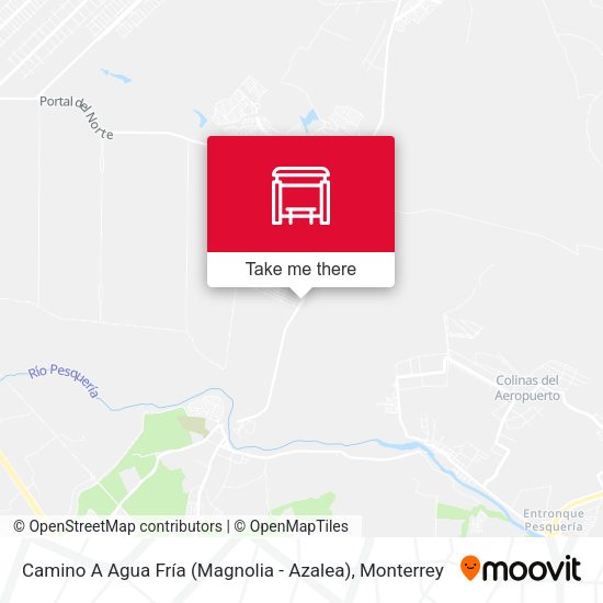 Camino A Agua Fría (Magnolia - Azalea) map