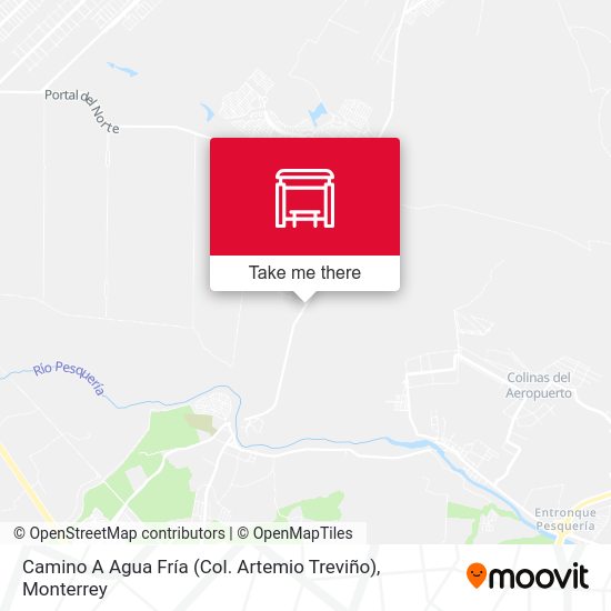 Mapa de Camino A Agua Fría (Col. Artemio Treviño)
