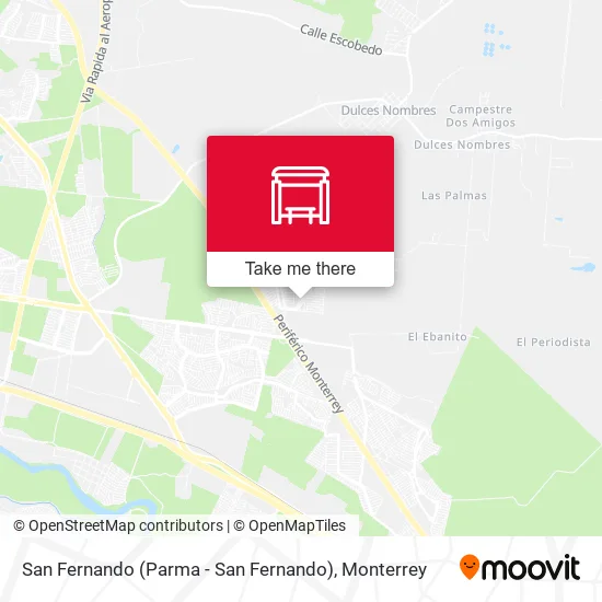 Mapa de San Fernando (Parma - San Fernando)