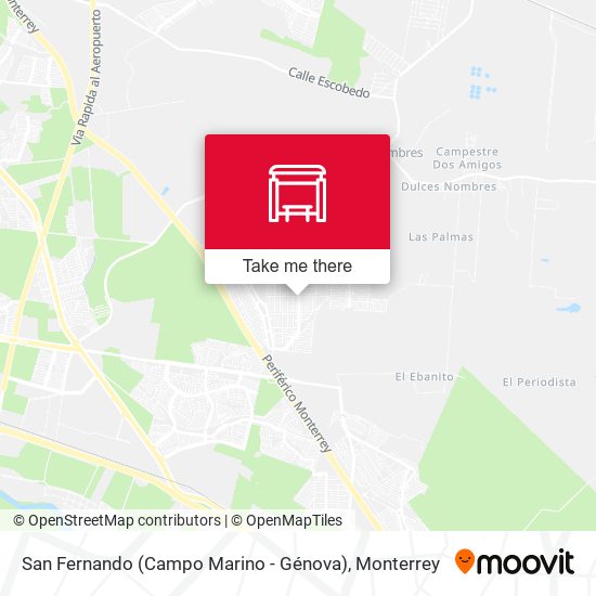 Mapa de San Fernando (Campo Marino - Génova)