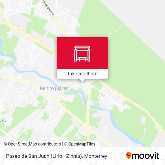 Paseo de San Juan (Lirio - Zinnia) map