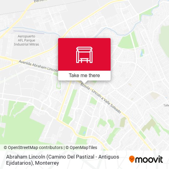 Abraham Lincoln (Camino Del Pastizal - Antiguos Ejidatarios) map