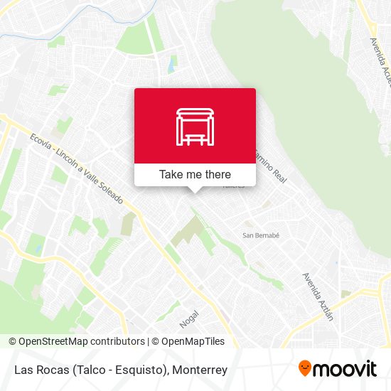 Las Rocas (Talco - Esquisto) map