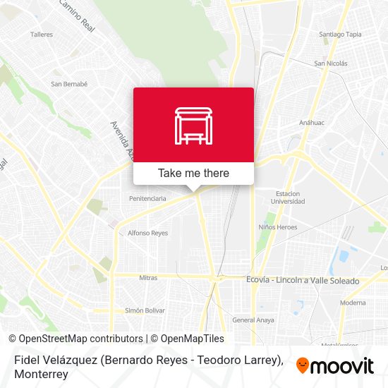 Fidel Velázquez (Bernardo Reyes - Teodoro Larrey) map