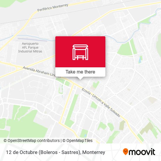 Mapa de 12 de Octubre (Boleros - Sastres)
