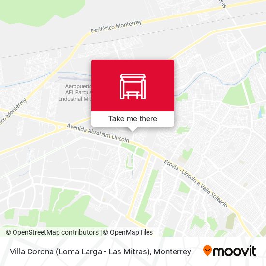 Villa Corona (Loma Larga - Las Mitras) map