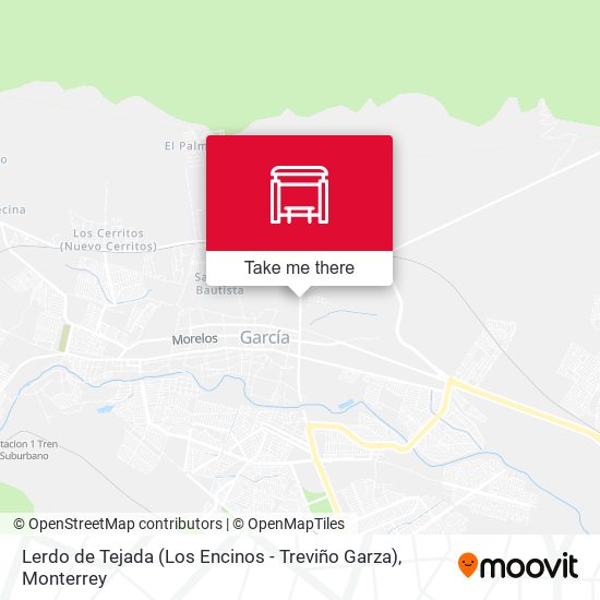 Lerdo de Tejada (Los Encinos - Treviño Garza) map