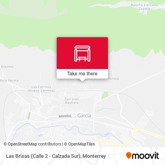 Mapa de Las Brisas (Calle 2 - Calzada Sur)