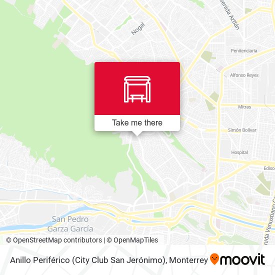 Anillo Periférico (City Club San Jerónimo) map