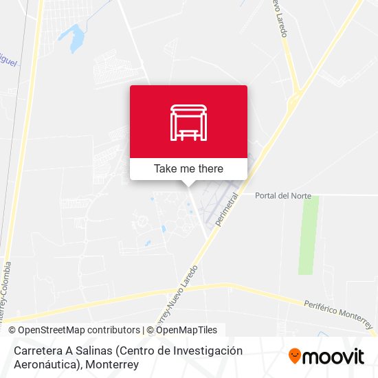 Carretera A Salinas (Centro de Investigación Aeronáutica) map
