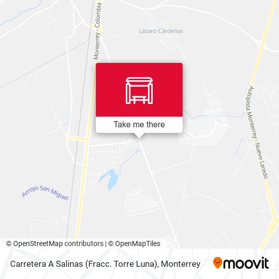 Mapa de Carretera A Salinas (Fracc. Torre Luna)