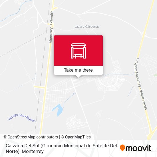 Calzada Del Sol (Gimnasio Municipal de Satélite Del Norte) map