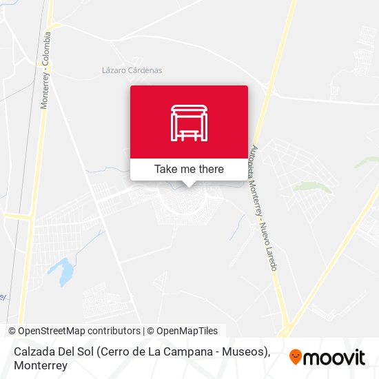 Calzada Del Sol (Cerro de La Campana - Museos) map