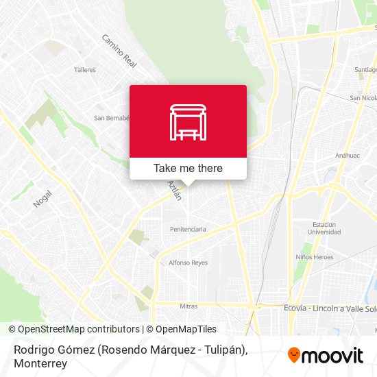 Rodrigo Gómez (Rosendo Márquez - Tulipán) map