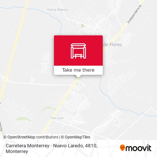 Carretera Monterrey - Nuevo Laredo, 4810 map
