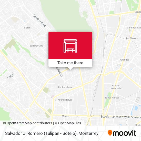 Mapa de Salvador J. Romero (Tulipán - Sotelo)