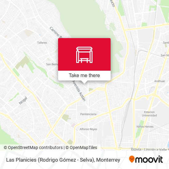 Las Planicies (Rodrigo Gómez - Selva) map