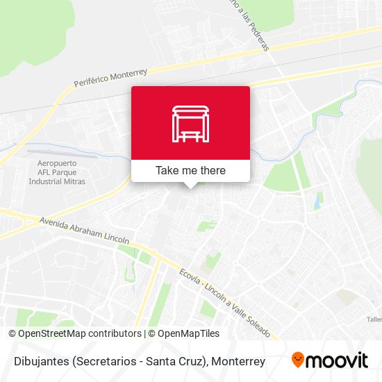 Dibujantes (Secretarios - Santa Cruz) map