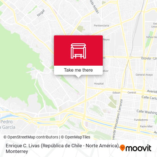 Enrique C. Livas (República de Chile - Norte América) map