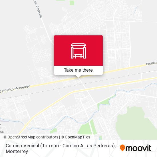 Camino Vecinal (Torreón - Camino A Las Pedreras) map