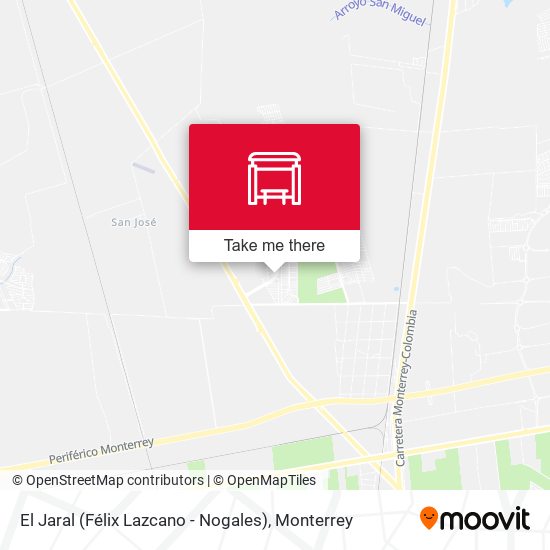 El Jaral (Félix Lazcano - Nogales) map