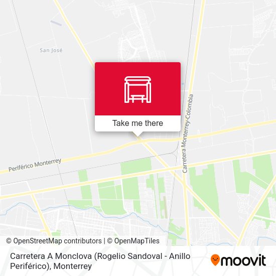 Carretera A Monclova (Rogelio Sandoval - Anillo Periférico) map