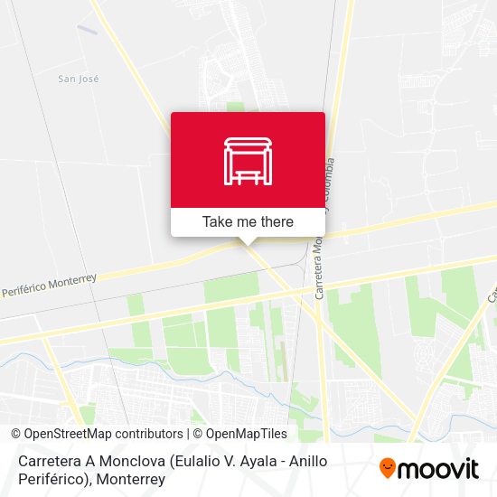 Carretera A Monclova (Eulalio V. Ayala - Anillo Periférico) map