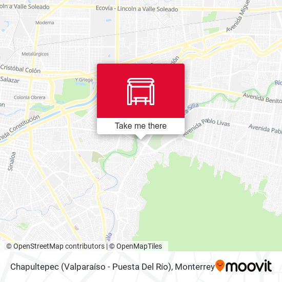 Mapa de Chapultepec (Valparaíso - Puesta Del Río)